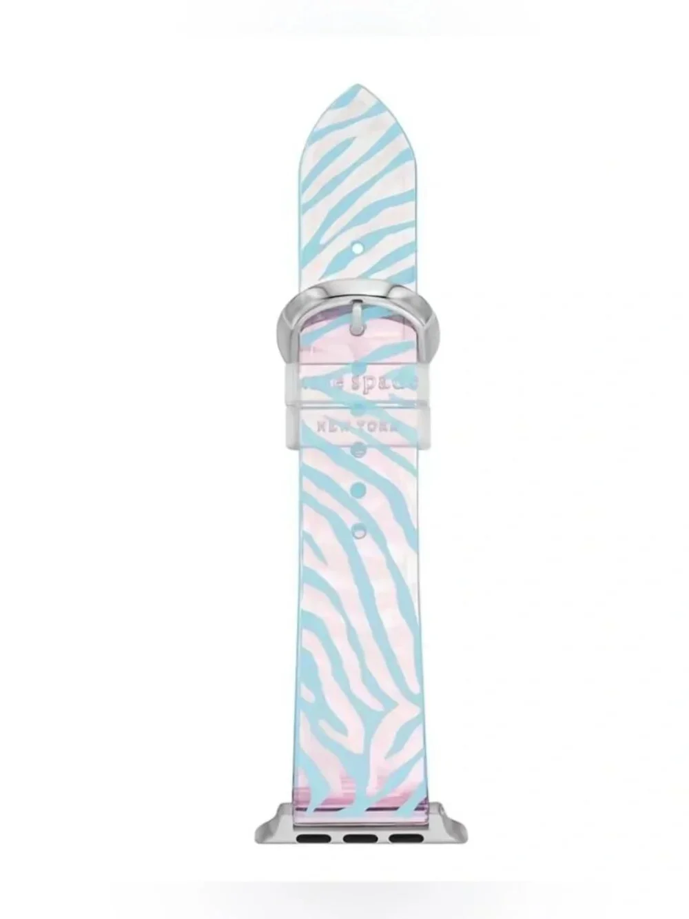 NIB Kate Spade Blue Zebra Apple Watch Samsung Galaxy Watch Band Strap 38/40/41mm